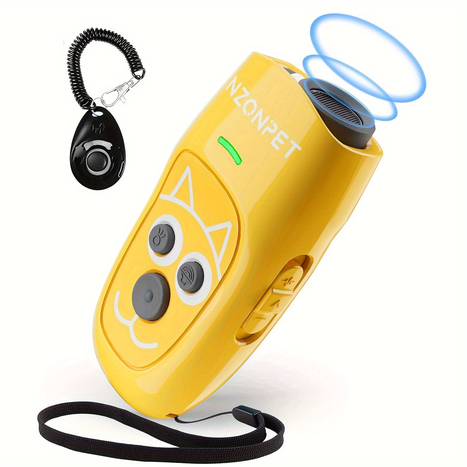 3-in-1 Ultrasonic Dog Deterrent – Train, Deter & Light