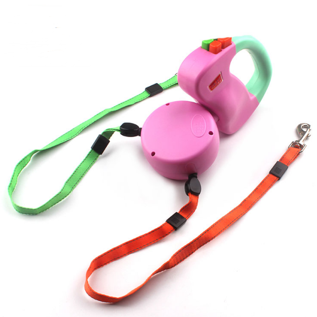 Retractable Dual Pet Dog Walking Leash - Paws & Whiskers
