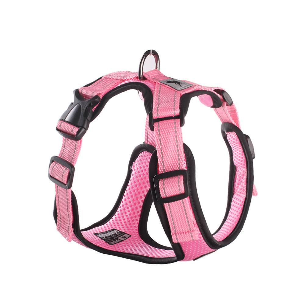 Pet Chest Harness Mesh I-shaped Reflective And Breathable - Paws & Whiskers