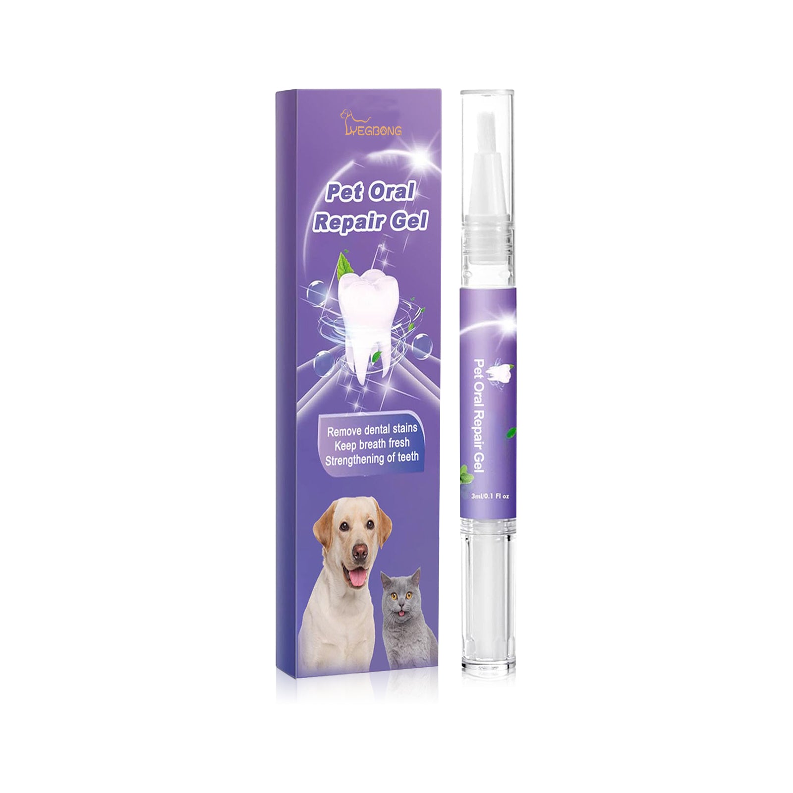 Pet Oral Repair Gel Care Cleaner - Paws & Whiskers
