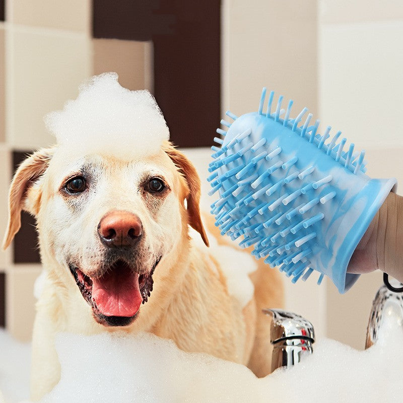 Portable 2-in-1 Dog Paw Cleaner & Bath Brush