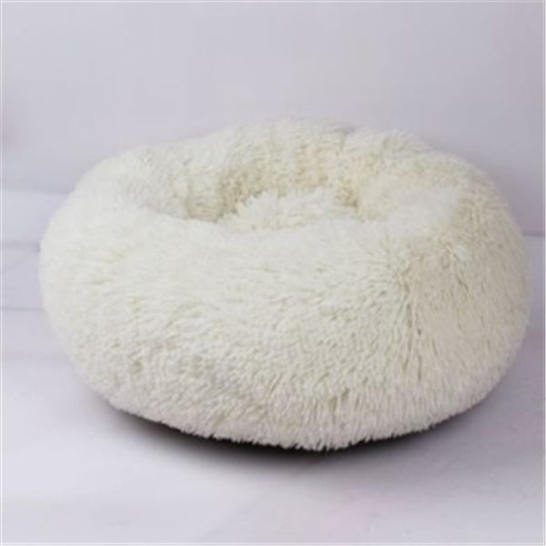 Ultra-Soft Cat Mattress – Fuzzy Round Winter Nest