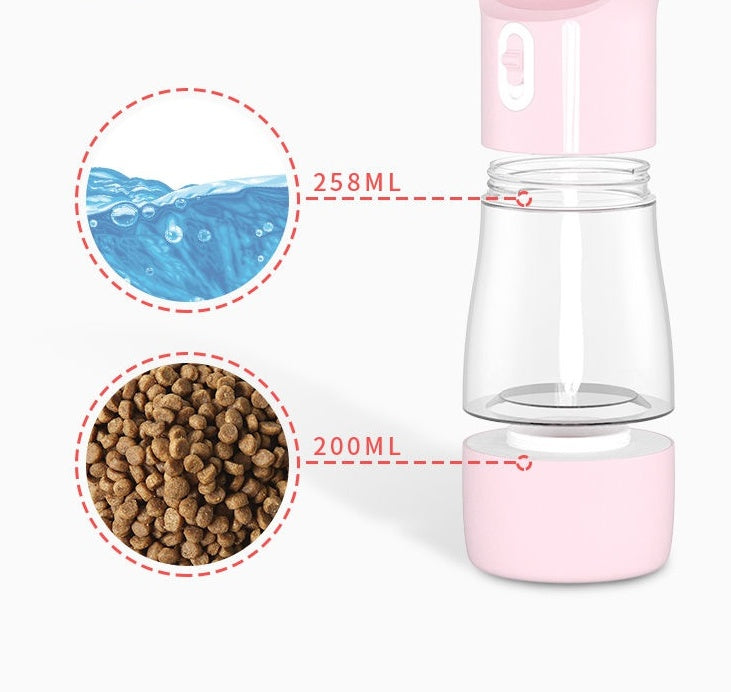 2-in-1 Portable Dog Water Bottle for Travel