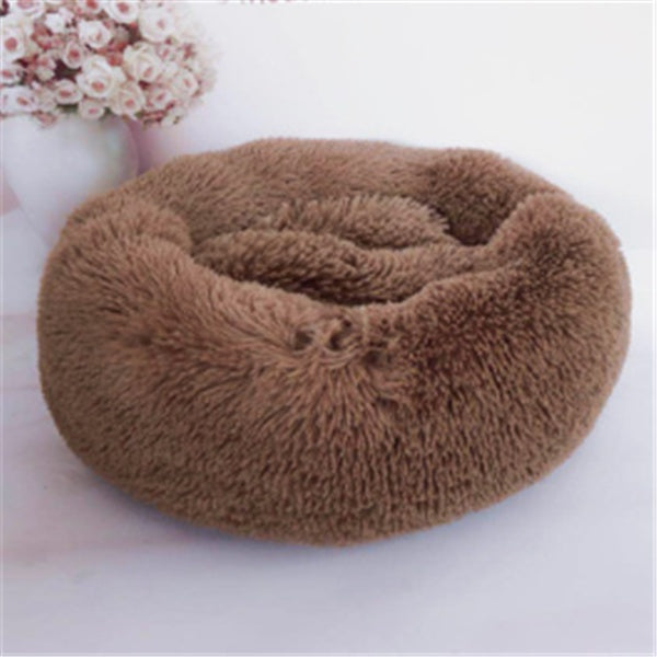 Ultra-Soft Cat Mattress – Fuzzy Round Winter Nest