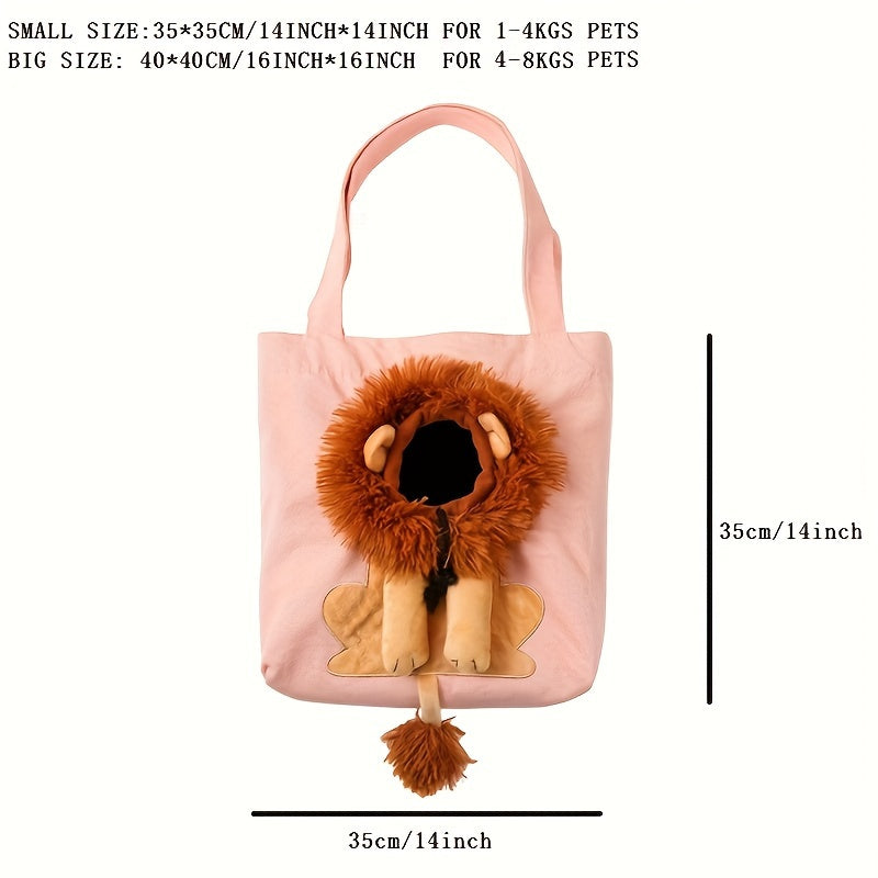Cute Lion Cat Carrier for Small Pets