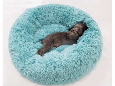 Ultra-Soft Cat Mattress – Fuzzy Round Winter Nest