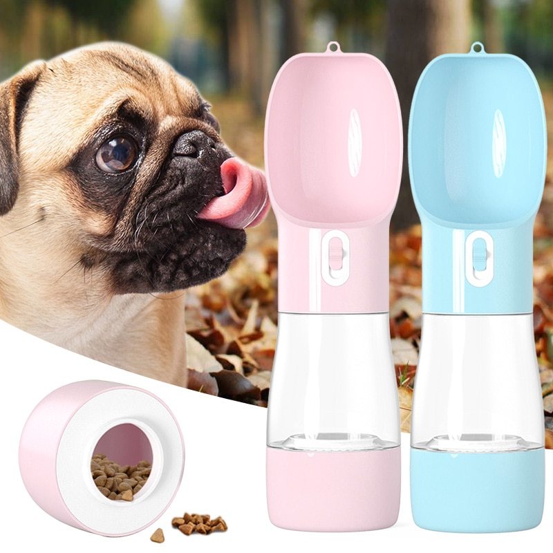 2-in-1 Portable Dog Water Bottle for Travel