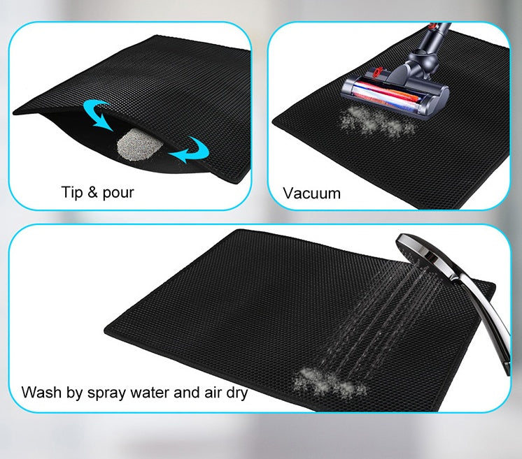 Honeycomb Cat Litter Mat – Waterproof & Mess-Free