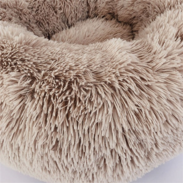 Ultra-Soft Cat Mattress – Fuzzy Round Winter Nest