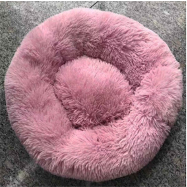 Ultra-Soft Cat Mattress – Fuzzy Round Winter Nest