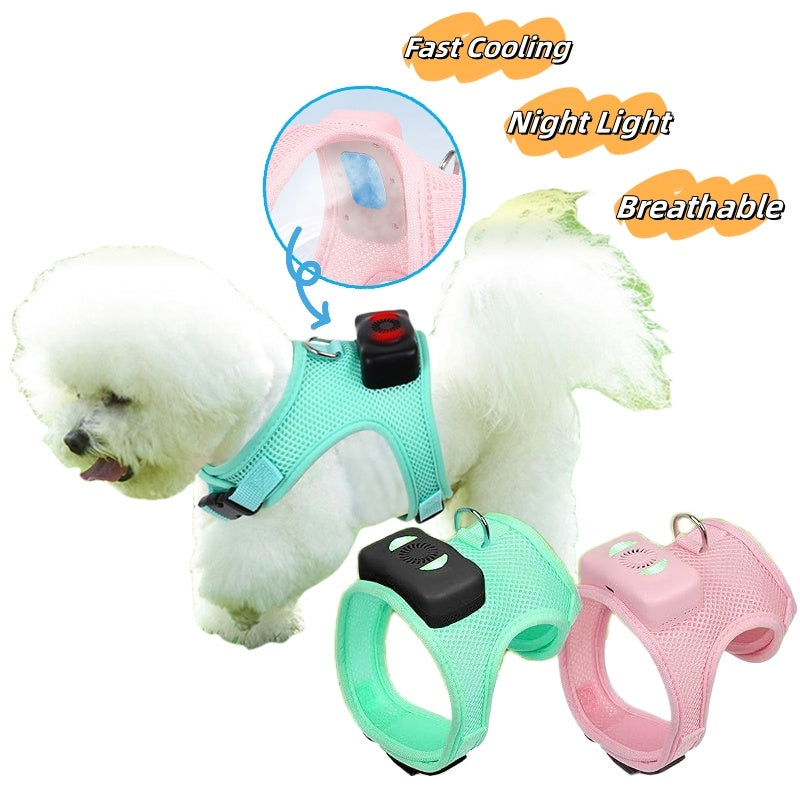 BreezeVest™ Cooling Dog Harness – Airflow Comfort for Hot Days
