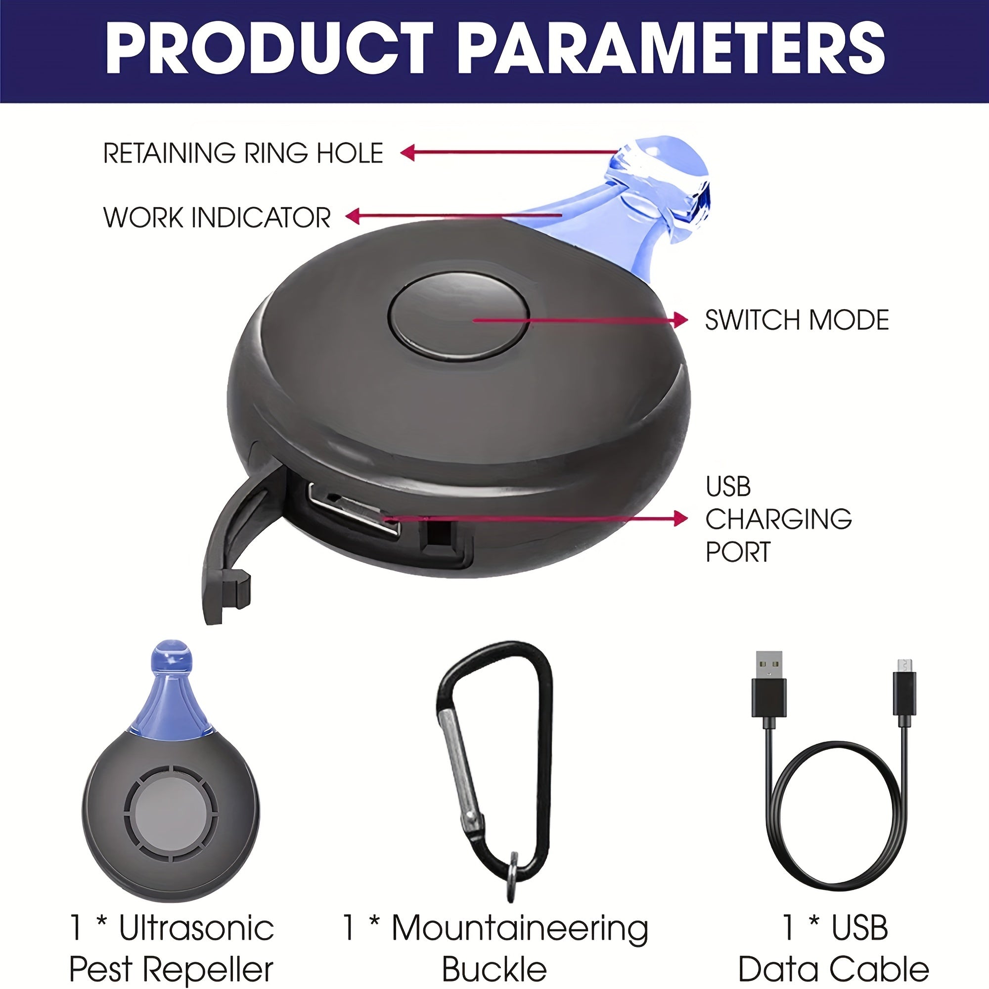 Ultrasonic Flea & Tick Repeller – Safe, Chemical-Free Protection for Pets