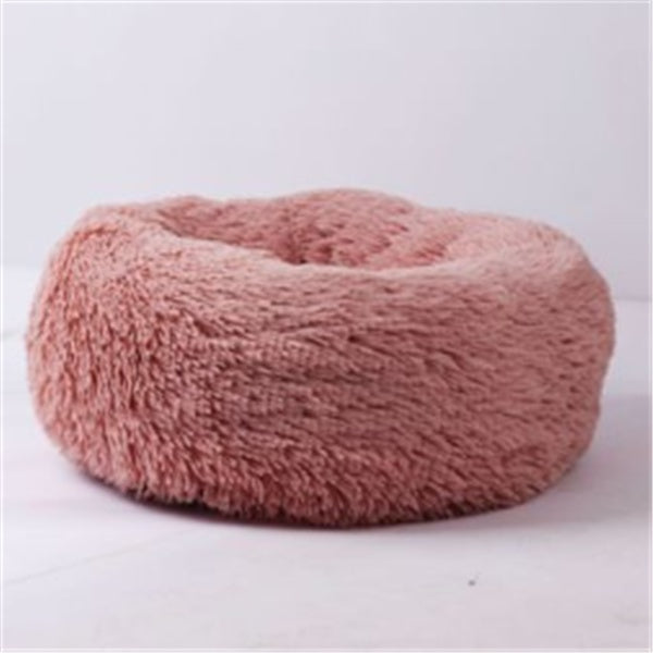 Ultra-Soft Cat Mattress – Fuzzy Round Winter Nest
