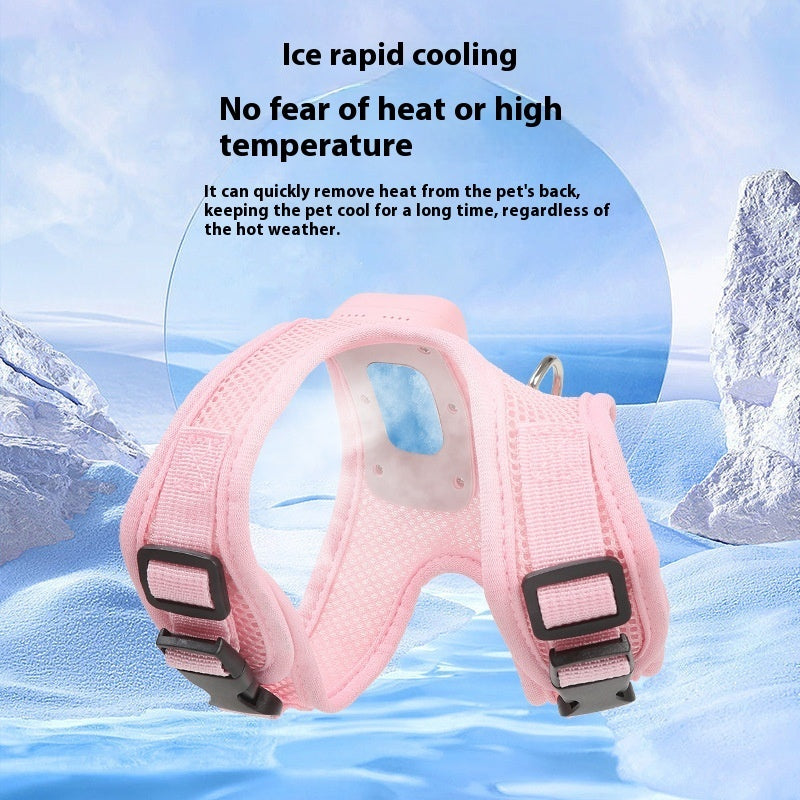 BreezeVest™ Cooling Dog Harness – Airflow Comfort for Hot Days