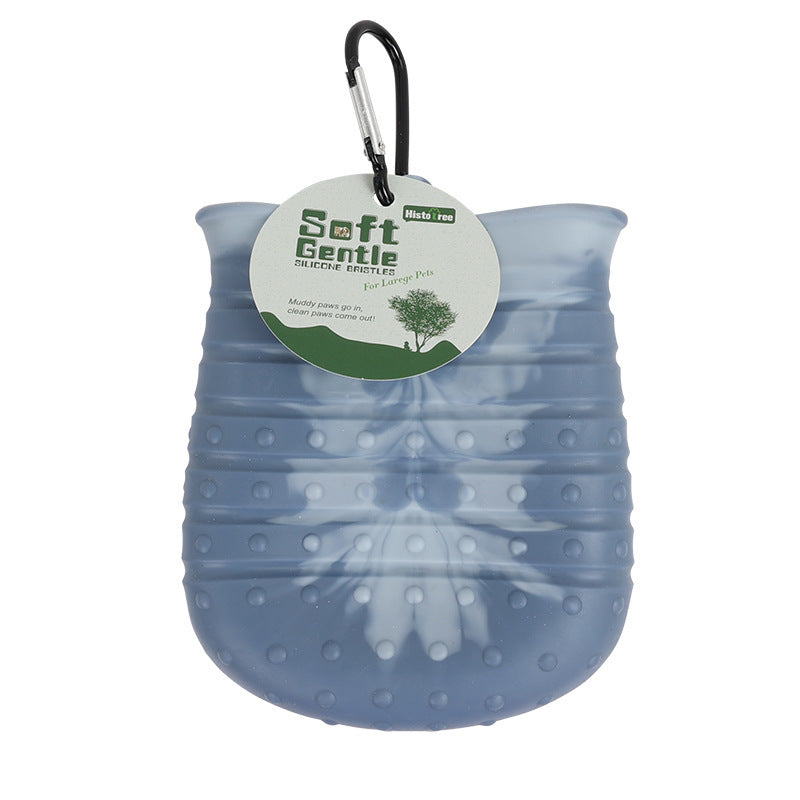Portable 2-in-1 Dog Paw Cleaner & Bath Brush