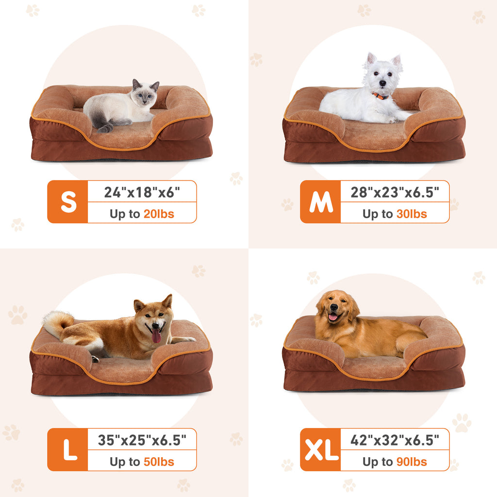Cozy Memory Foam Pet Bed for Restful, Happy Sleep"