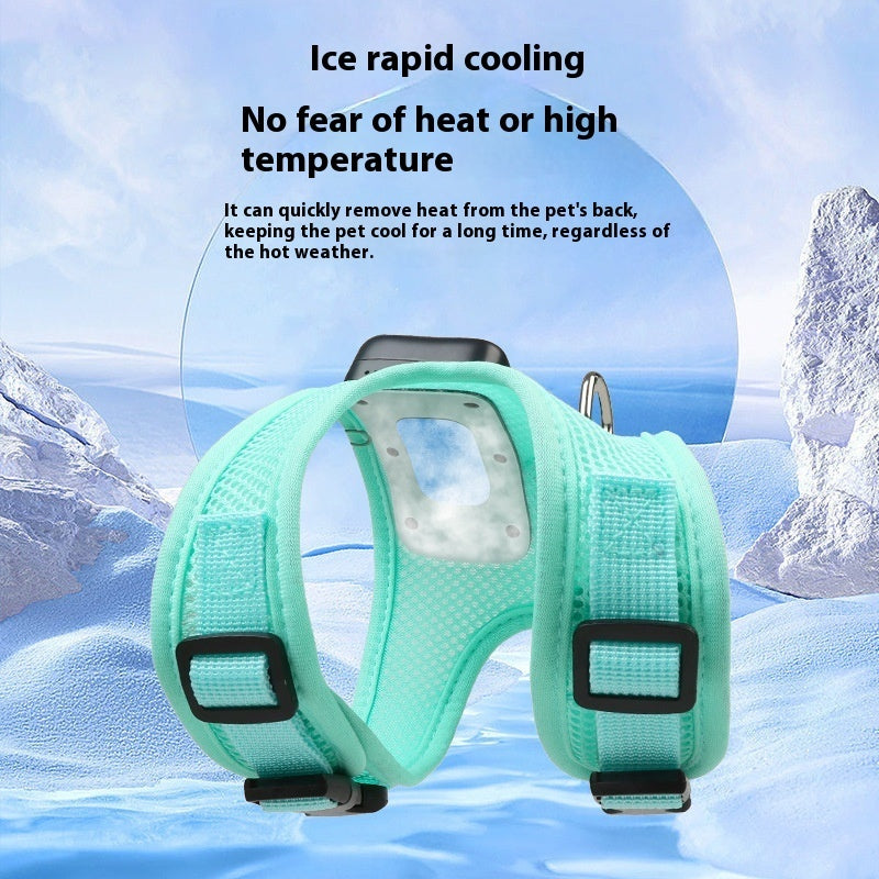BreezeVest™ Cooling Dog Harness – Airflow Comfort for Hot Days