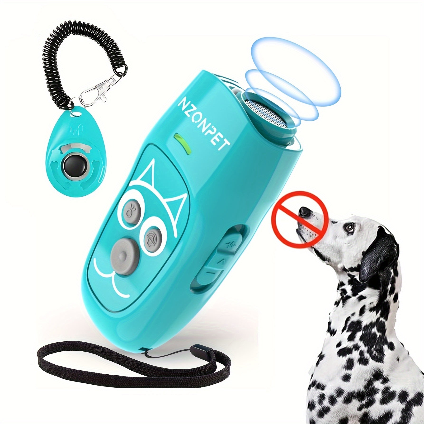 3-in-1 Ultrasonic Dog Deterrent – Train, Deter & Light