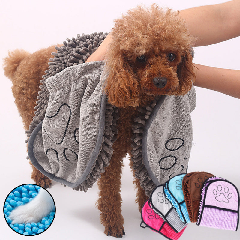 Dogs Cats Towels Super Absorbent Dog Bathrobe Microfiber Bath Towels Quick-Drying Cat Bath Towel For Pets Towel Dog Towels Pet Products - Paws & Whiskers