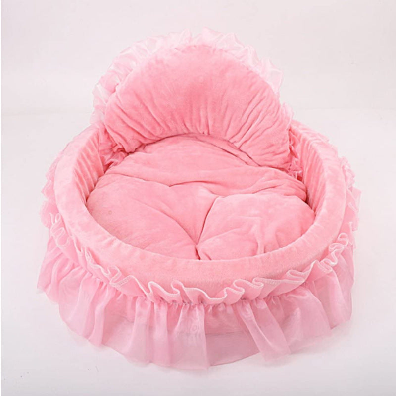 Cozy Princess Dog Bed – A Fairytale Nap Every Time"