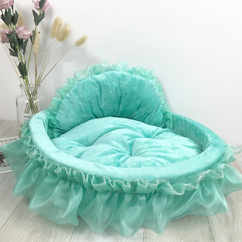 Cozy Princess Dog Bed – A Fairytale Nap Every Time"
