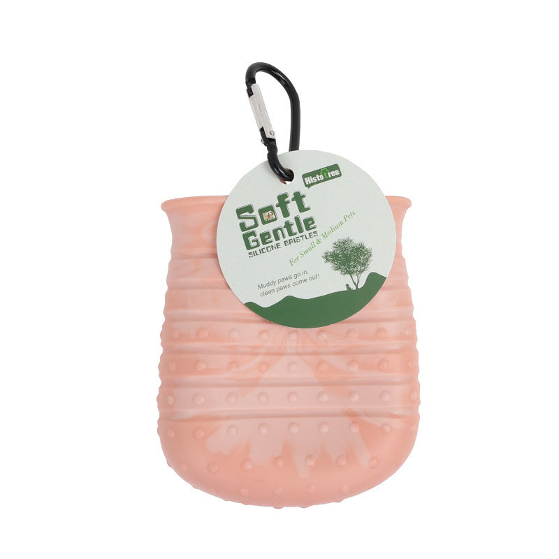 Portable 2-in-1 Dog Paw Cleaner & Bath Brush