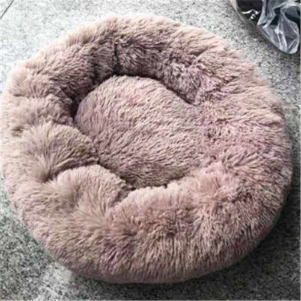 Ultra-Soft Cat Mattress – Fuzzy Round Winter Nest