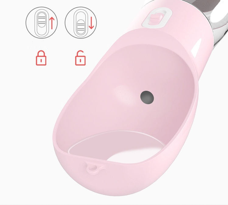 2-in-1 Portable Dog Water Bottle for Travel
