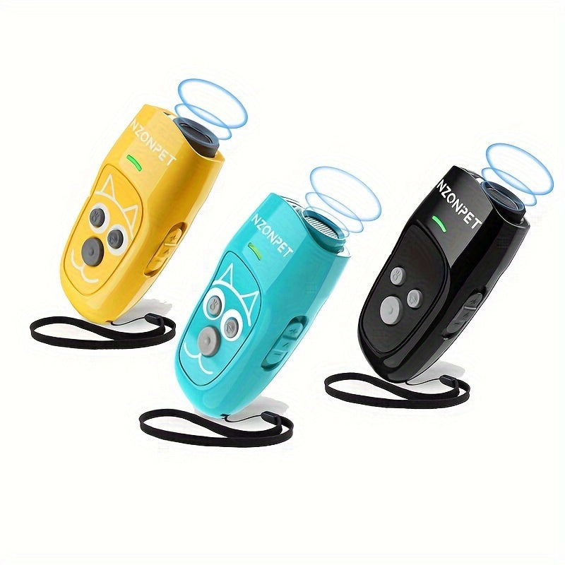 3-in-1 Ultrasonic Dog Deterrent – Train, Deter & Light