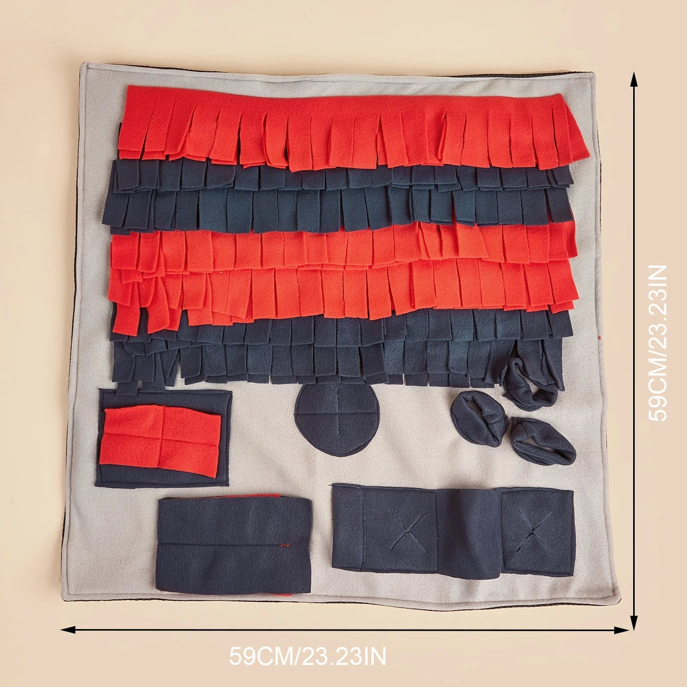 Square Snuffle Mat – Boredom-Busting Brain Game for Dogs