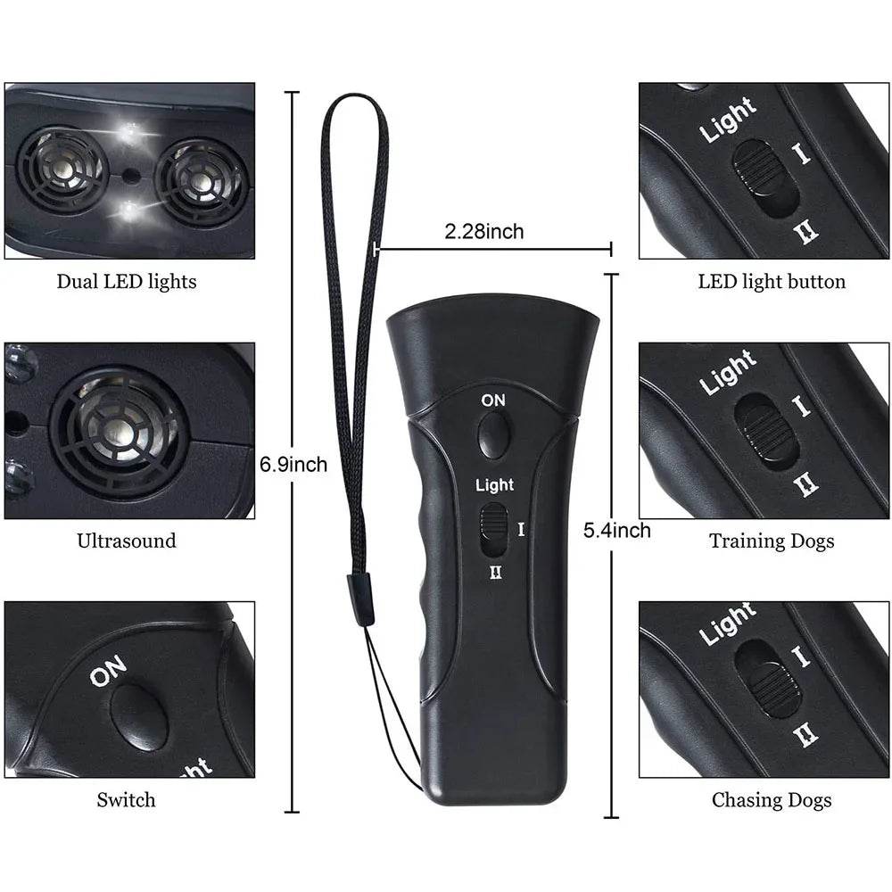 Ultrasonic Bark Stopper – Gentle Outdoor Dog Trainer