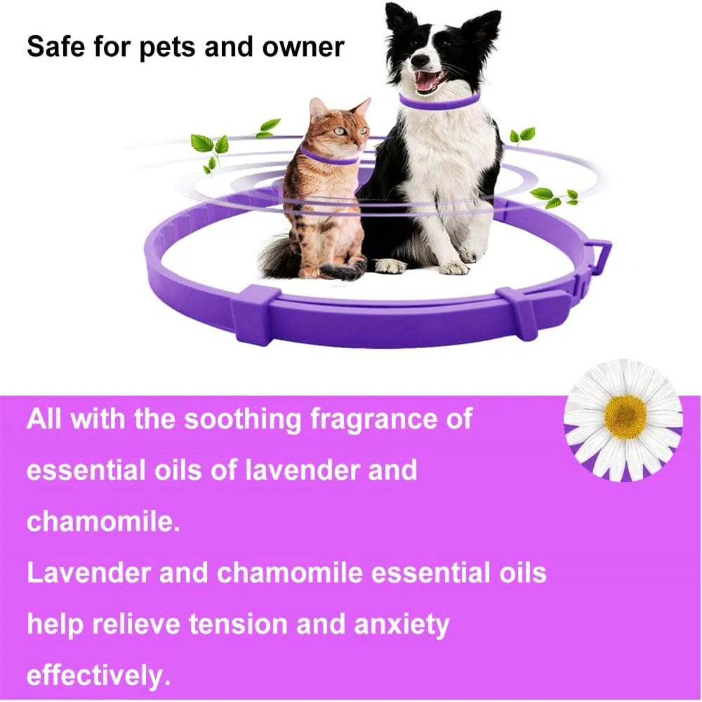CalmPaws™ Adaptive Pheromone Collar — Stress Relief for Dogs & Cats