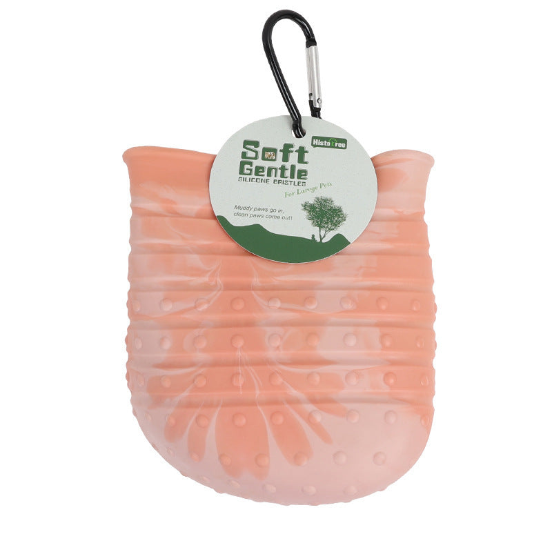 Portable 2-in-1 Dog Paw Cleaner & Bath Brush