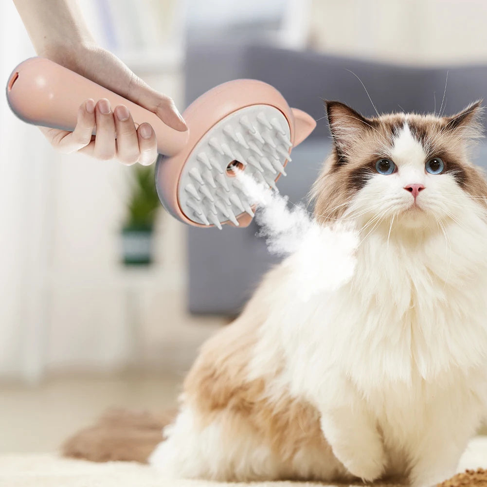 Self-Cleaning Mist Brush for Cats & Dogs