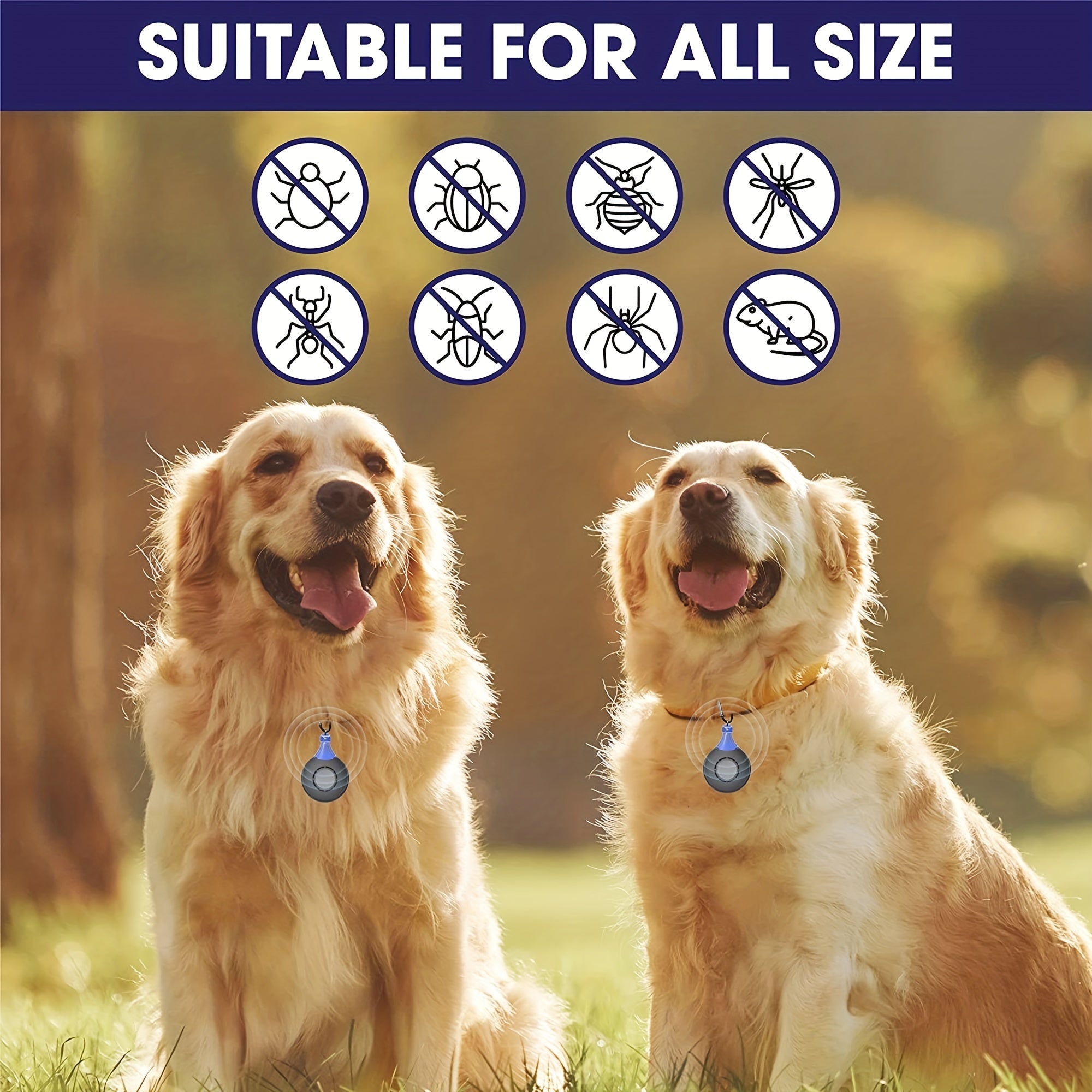 Ultrasonic Flea & Tick Repeller – Safe, Chemical-Free Protection for Pets