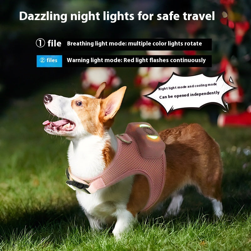 BreezeVest™ Cooling Dog Harness – Airflow Comfort for Hot Days