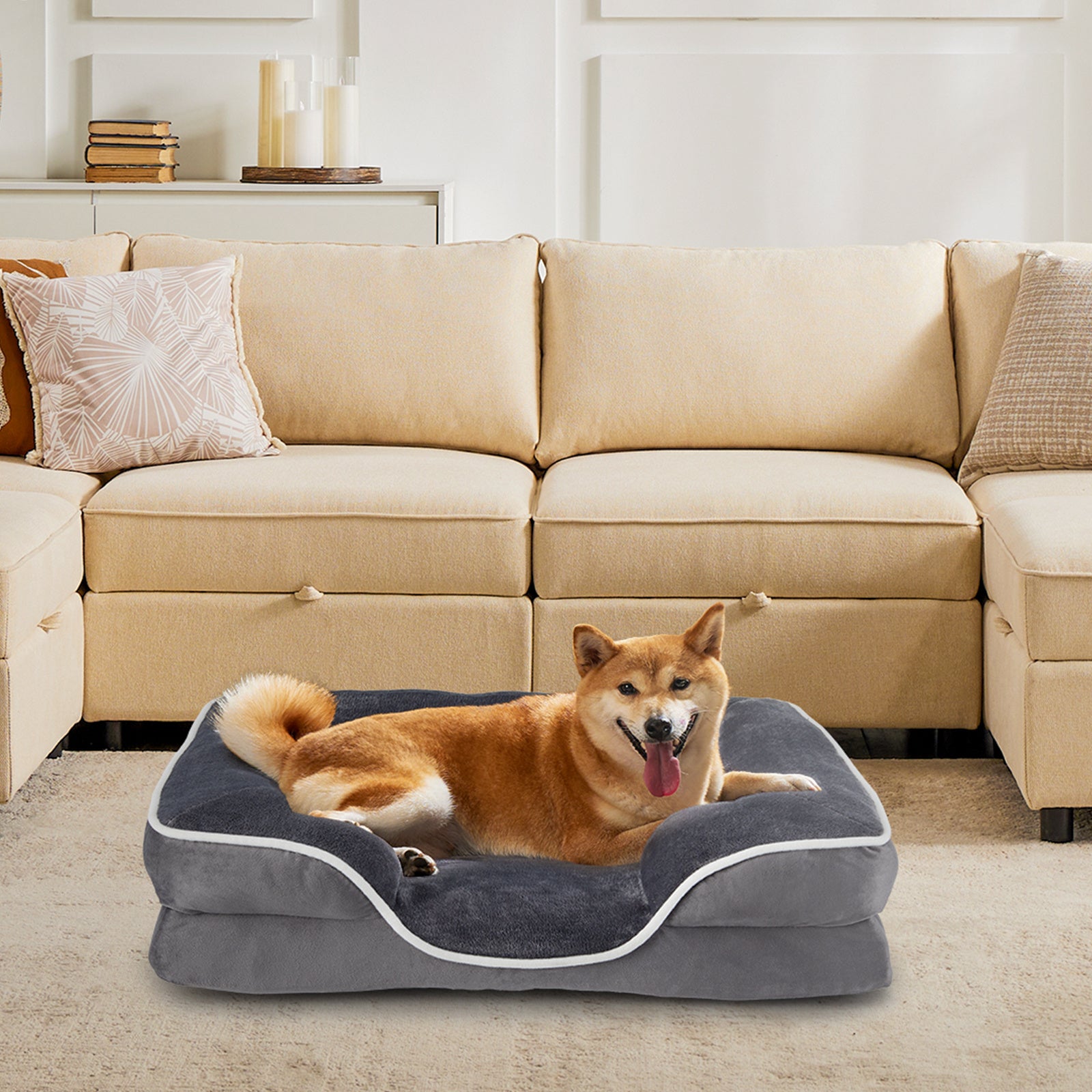 Cozy Memory Foam Pet Bed for Restful, Happy Sleep"