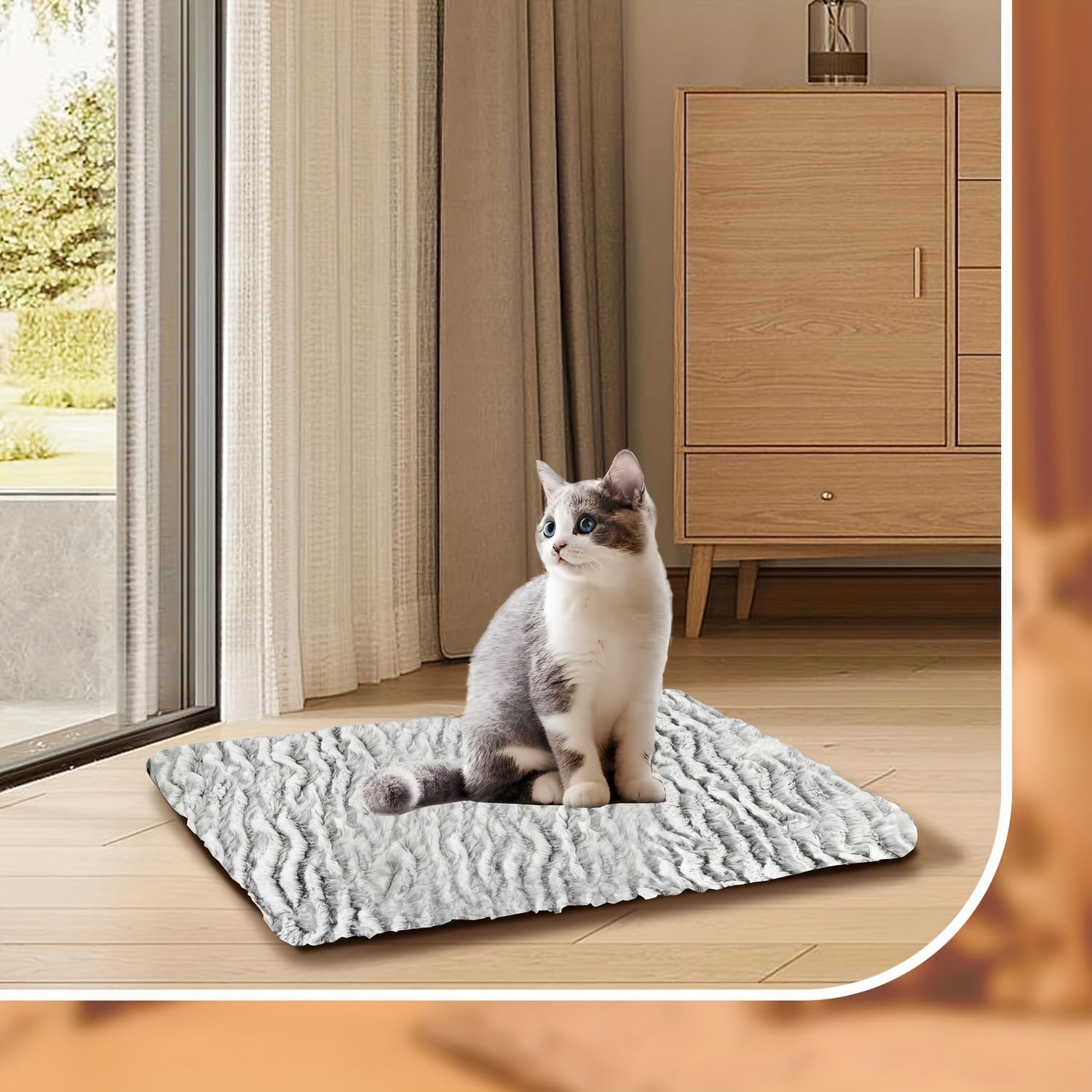 Self-Warming Pet Pad – Cozy Comfort for Cats & Dogs, Indoors & Out