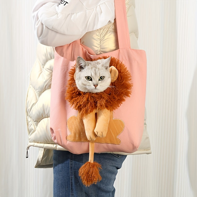 Cute Lion Cat Carrier for Small Pets
