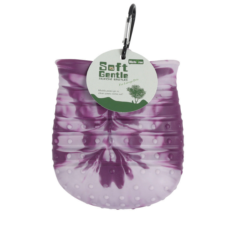 Portable 2-in-1 Dog Paw Cleaner & Bath Brush