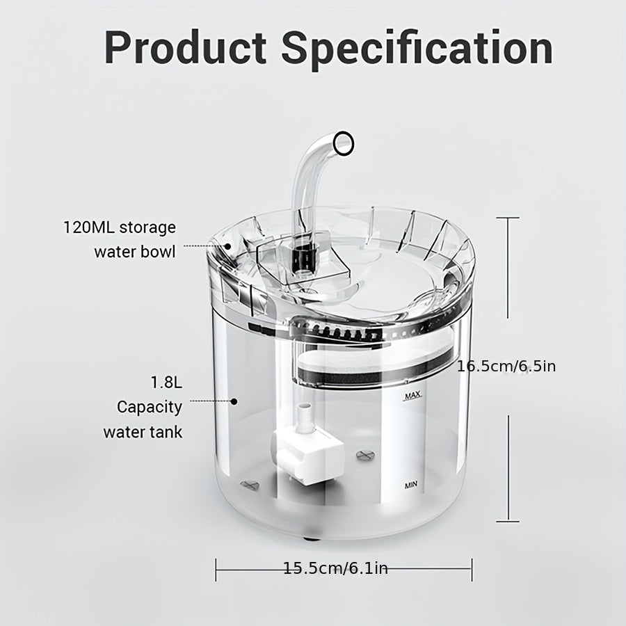 Smart USB Pet Fountain — Circulating Filter for Cool, Clean Water