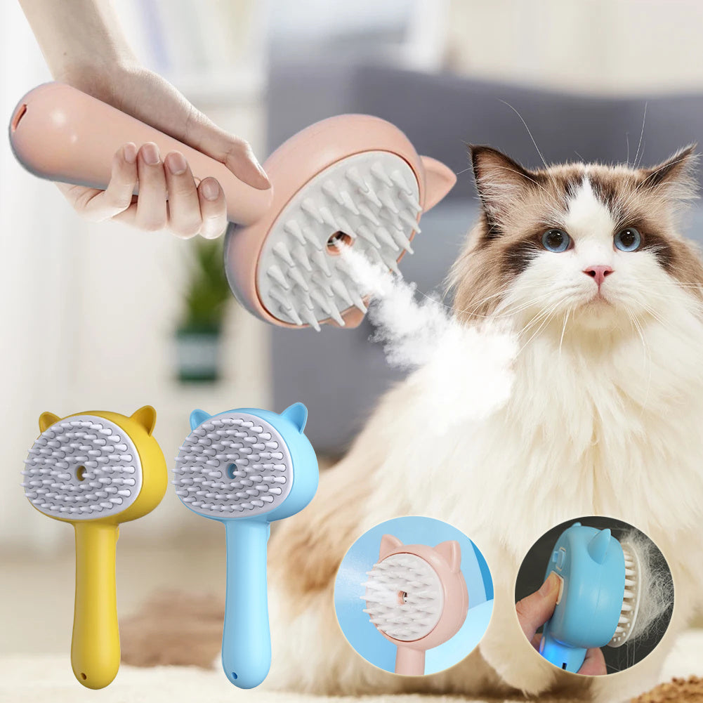 Self-Cleaning Mist Brush for Cats & Dogs