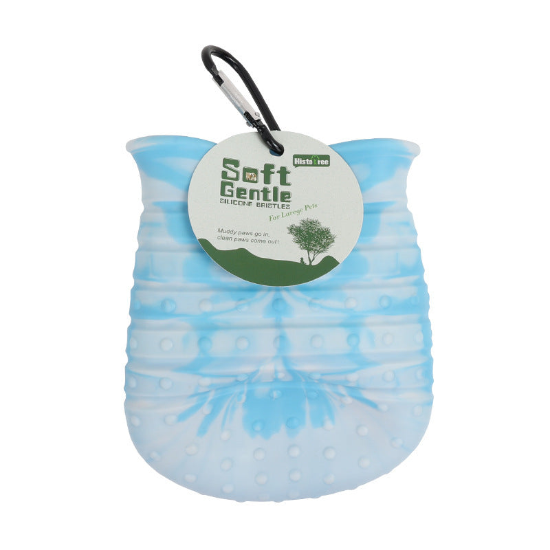 Portable 2-in-1 Dog Paw Cleaner & Bath Brush